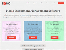Tablet Screenshot of bionic-ads.com